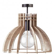 Φωτιστικό Κρεμαστό Μονόφωτο Φ30cm E27 230V Ξύλινο 955WOODY/4